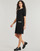 Textil Mulher Vestidos curtos Karl Lagerfeld STRIPED T-SHIRT DRESS Preto / Branco