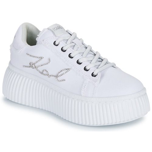 Sapatos Mulher Sapatilhas Karl Lagerfeld KREEPER LO Signia Mix Lo Lace Branco