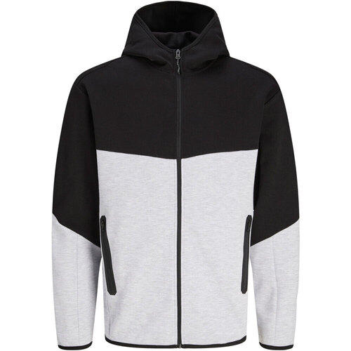 Textil Homem Sweats J&j JCOFUSION BLOCKING SWEAT ZIP HOOD Cinza