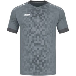 Textil Homem T-Shirt mangas curtas Jako Pixel Cinza