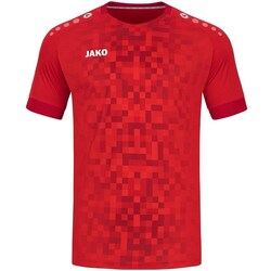 Textil Homem T-Shirt mangas curtas Jako Trikot Pixel Vermelho