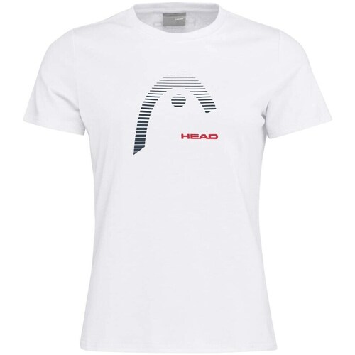 Textil Mulher T-Shirt mangas curtas Head Club Lara 2023 Branco