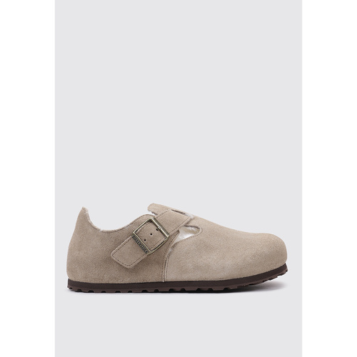 BIRKENSTOCK London Shearling LEVE Taupe Castanho