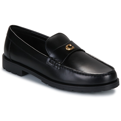 Sapatos Mulher Mocassins Coach JOCELYN LEATHER LOAFER Preto
