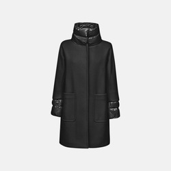 Textil Mulher Casacos Geox W DIAMANTA Preto