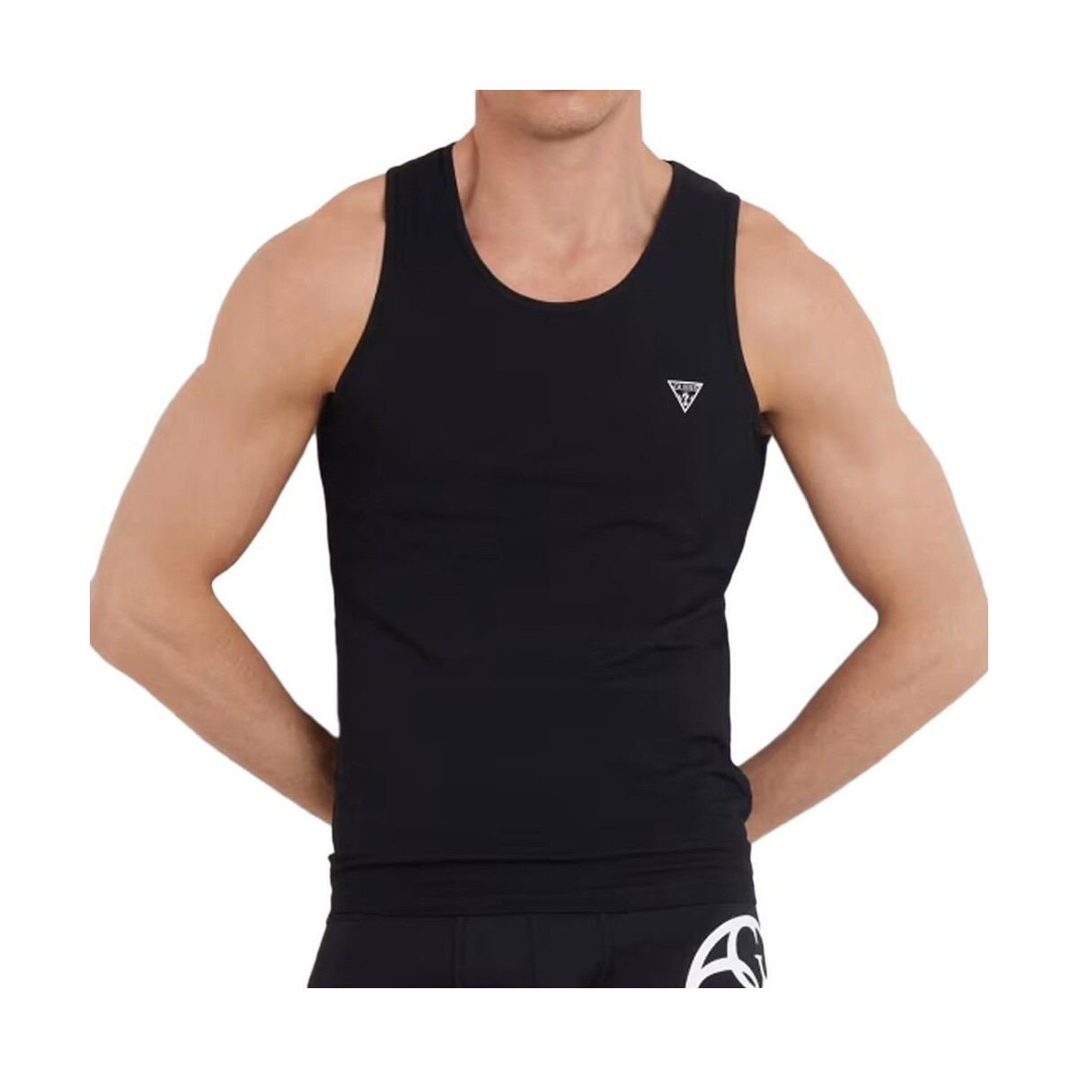 Textil Homem Tops sem mangas Guess  Preto