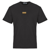 Textil Homem T-Shirt mangas curtas Versace Jeans Couture 78GAHT08 Preto / Ouro