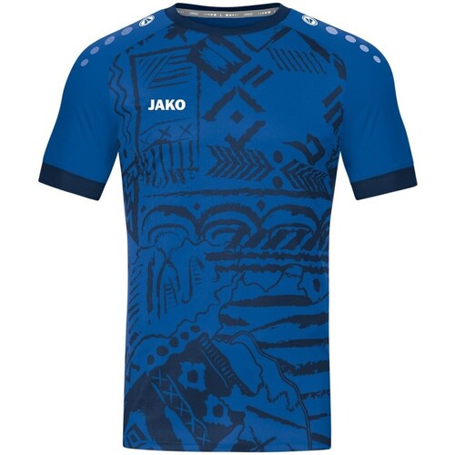 Textil Homem T-Shirt mangas curtas Jako Tropicana Azul