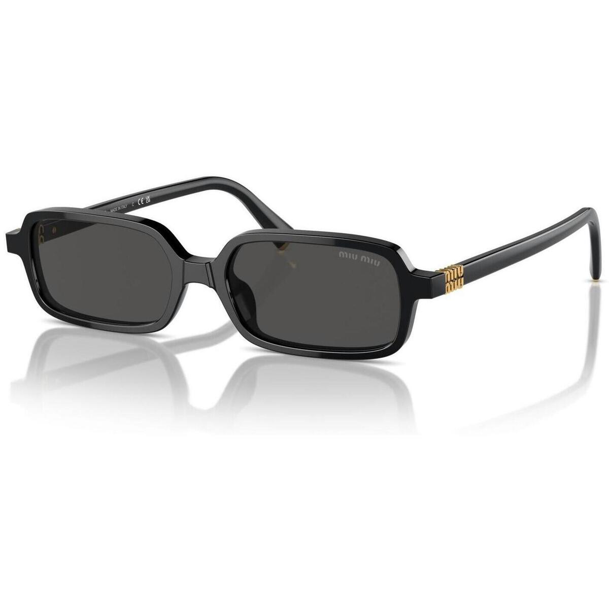 Relógios & jóias Mulher óculos de sol Miu Miu 0MU 11ZS 16K5S0 Preto
