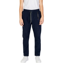 Textil Homem Calças Gianni Lupo Leonard Carrot Fit GL5109BD-F24 Azul