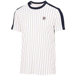 Textil Homem T-Shirt mangas curtas Fila Stripes Jascha 2 Branco, Preto