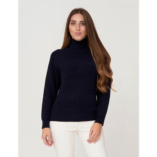 Textil Mulher camisolas Kaos Collezioni QIBPT023-3015 Azul