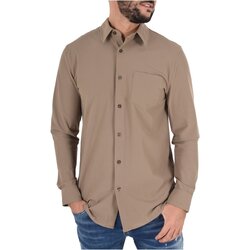 Textil Homem Camisas mangas comprida Guess M3YH34 WFKM0 Castanho