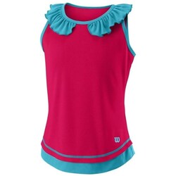 Textil Rapariga Tops sem mangas Wilson Competition Ii Azul, Cor-de-rosa