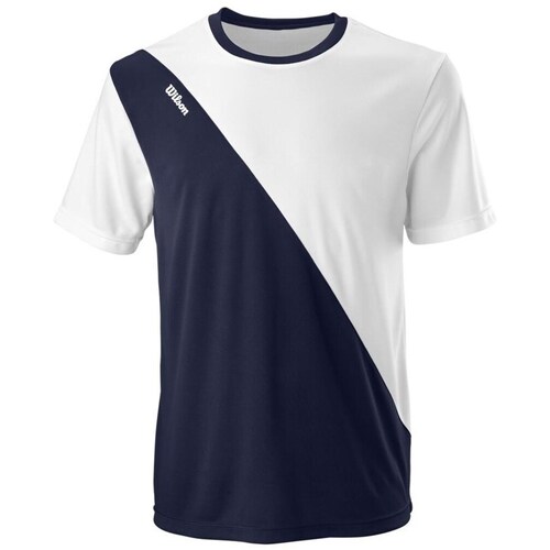 Textil Homem T-Shirt mangas curtas Wilson Team Ii Branco, Azul marinho