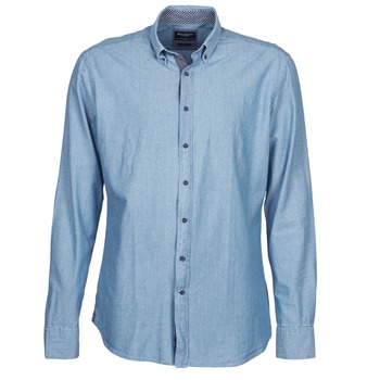 Textil Homem Camisas mangas comprida Hackett RILEY Azul