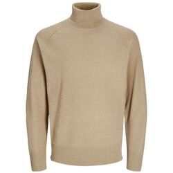 Textil Homem camisolas Jack & Jones 12260386 MASON KNIT-CROCKERY Bege