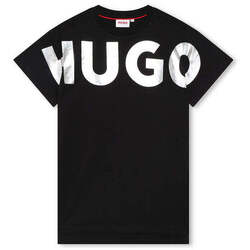 Textil Rapariga Vestidos Hugo Boss Kids G12104-09B-2-23 Preto