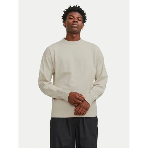 Textil Homem camisolas Jack & Jones 12251556 COLLECTIVE-NOONBEAM Bege
