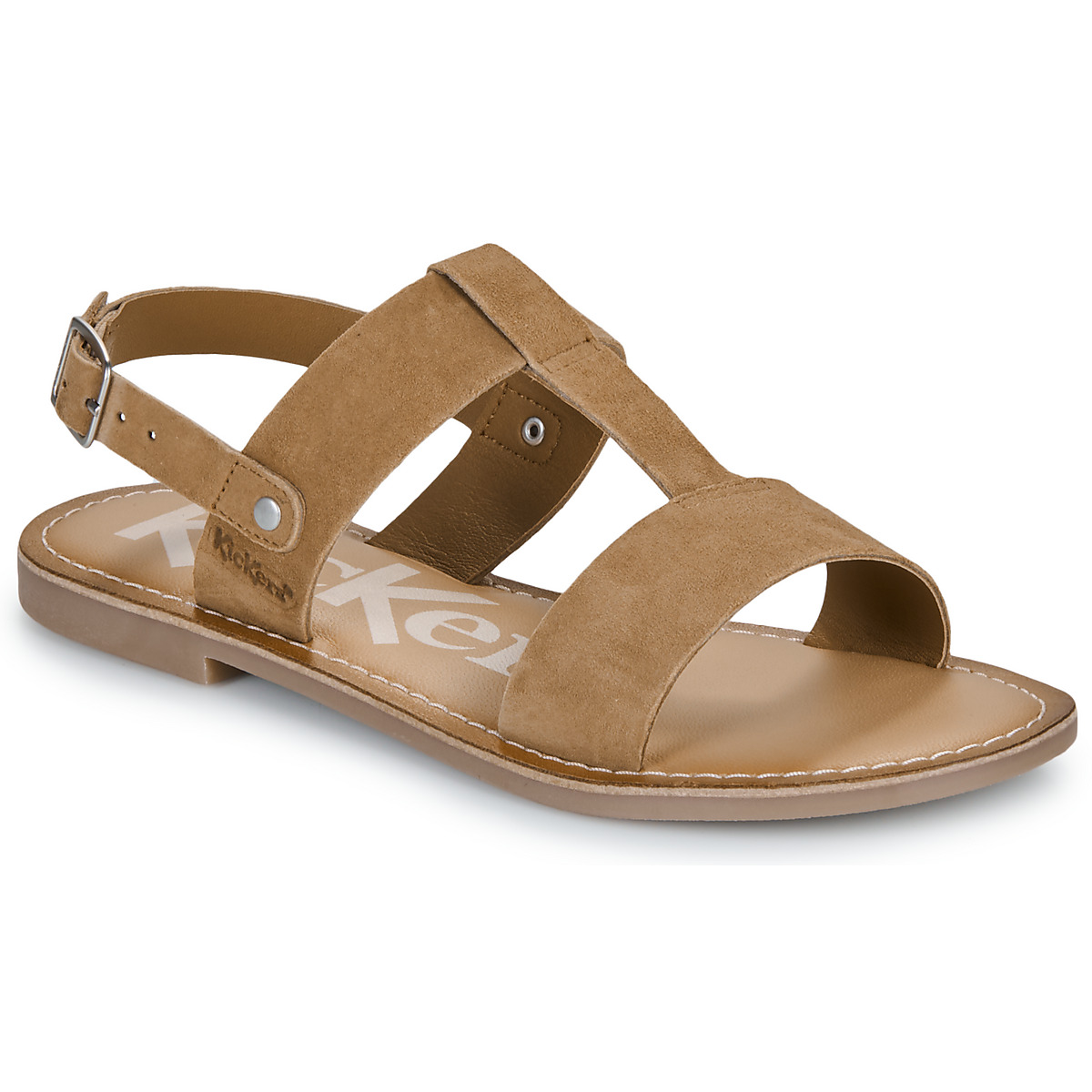 Sapatos Mulher Sandálias Kickers KICK DINES Camel
