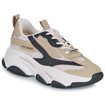 Sapatos Mulher Sapatilhas Steve Madden POSSESSION-E Branco / Preto / Camel