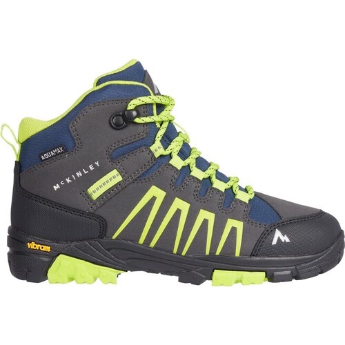 Sapatos Criança Sapatos de caminhada Mckinley Denali Mid Aqx J Grafite, Azul marinho