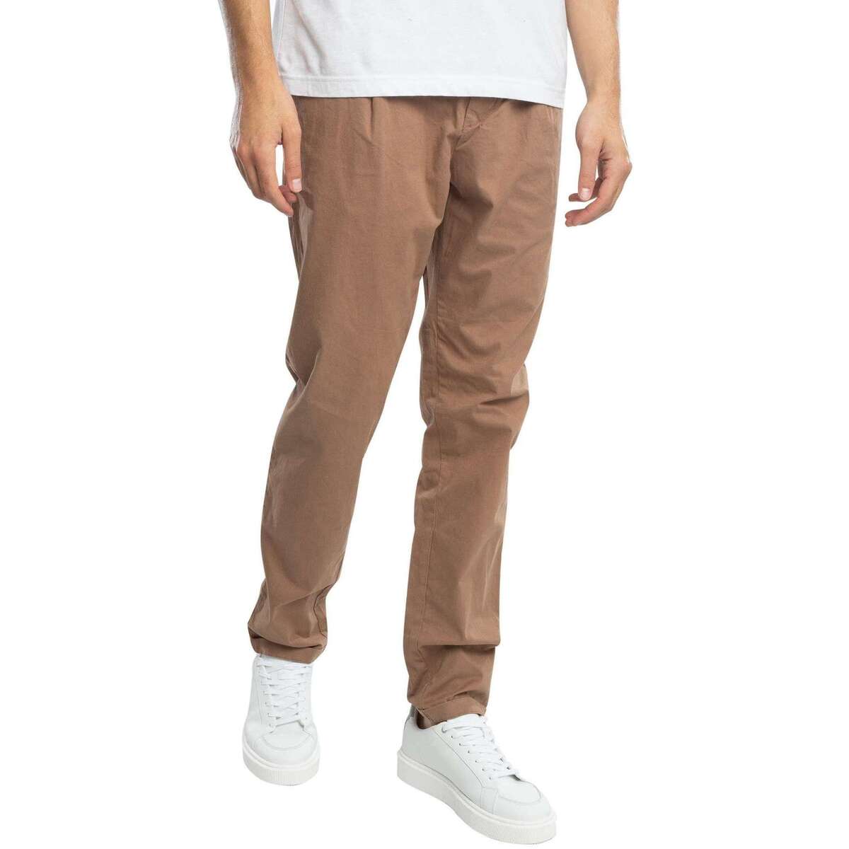 Textil Homem Calças de treino Replay Calças de sarja de algodão elástico Castanho