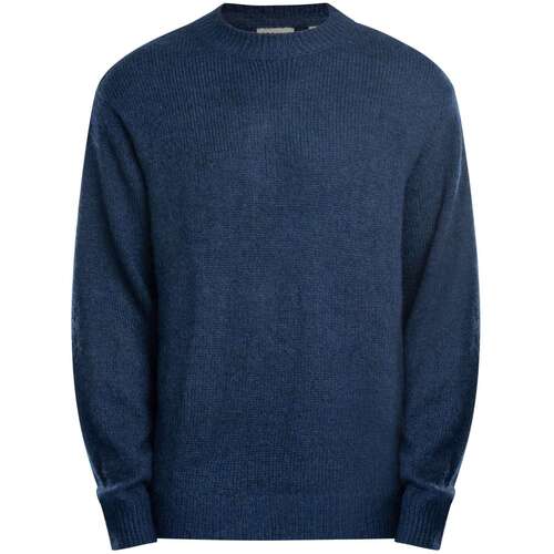 Solid Malha Hamdani Azul