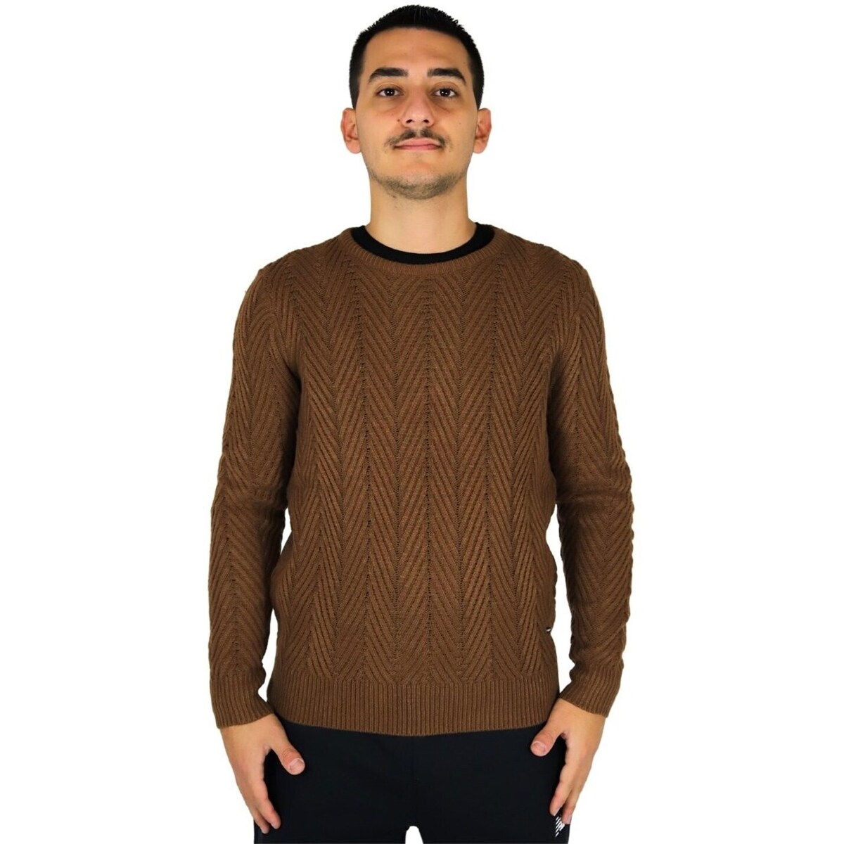 Textil Homem camisolas Take Two UTA6439 Castanho