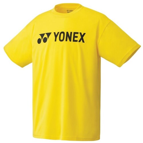 Textil Homem T-Shirt mangas curtas Yonex Club Team Logo Print Amarelo