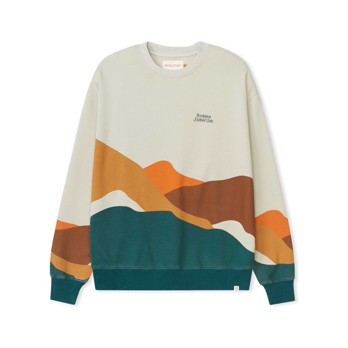 Textil Homem Sweats Rvlt Revolution Sweatshirt Printed Crewneck 2783 - Offwhite Bege