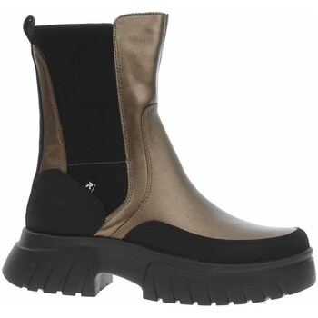 Sapatos Mulher Botins Rieker W187290 Preto, Dourado