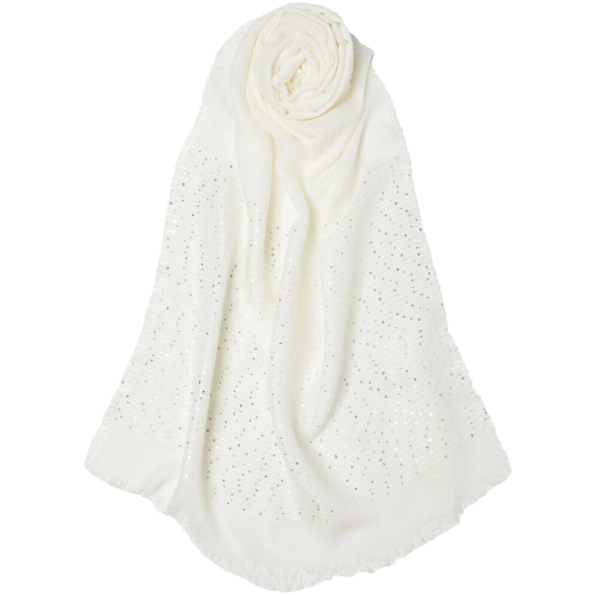 Acessórios Mulher Cachecol Emme Marella CHECK Branco