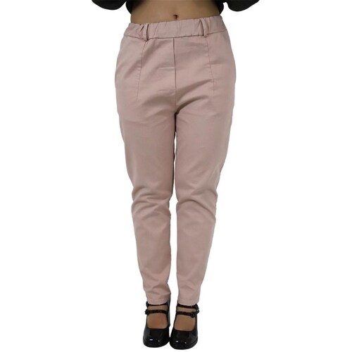Textil Mulher Calças finas / Sarouels Zahjr 53539425 Rosa