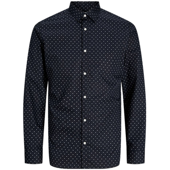 Jack & Jones 12260131 JJJOE PRINT SHIRT LS AW24 BLACK DITSY AOP