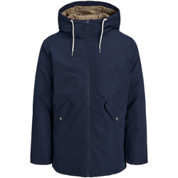 Textil Homem Parkas Jack & Jones 12236010 JJLOOP PARKA JACKET NAVY BLAZER Azul