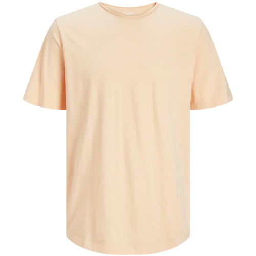 Textil Homem T-Shirt mangas curtas Jack & Jones 12182498 JJEBASHER TEE O-NECK SS NOOS APRICOT ICE Laranja