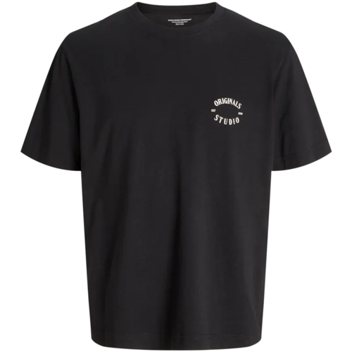 Textil Homem T-Shirt mangas curtas Jack & Jones 12277896 JORAUSTIN FONT TEE SS C.N STYD AW24 BLACK Preto