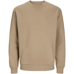 Textil Homem Sweats Jack & Jones 12249341 JJEBRADLEY SWEAT CREW NOOS CORIANDER Bege