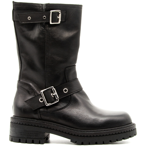 Sapatos Mulher Botas Curiosite CURIOSITE 2608 Preto
