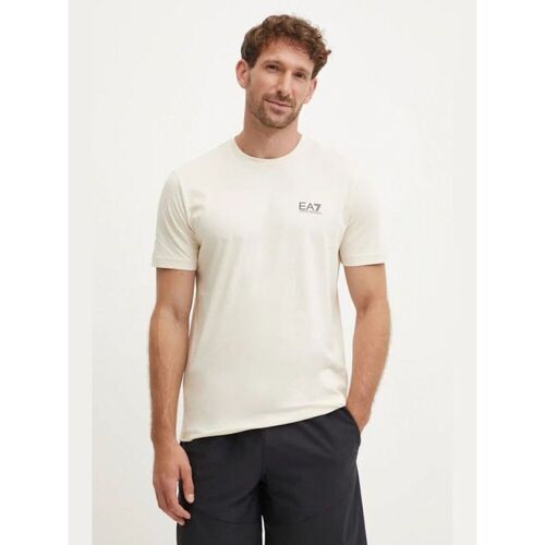 Textil Homem T-shirts e Pólos Emporio Armani EA7 8NPT18 PJ02Z-1713 WHITECAP GREY Branco