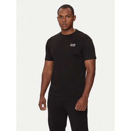 Textil Homem T-shirts e Pólos Emporio Armani EA7 8NPT25 PJVPZ CORE ID-0208 BLACK Preto