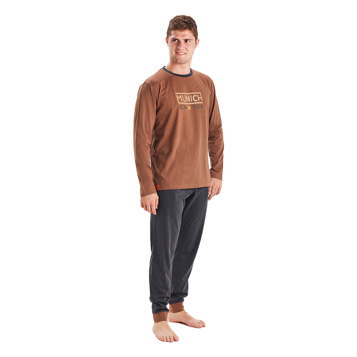 Textil Homem Pijamas / Camisas de dormir Munich MU1-EP0151 Castanho