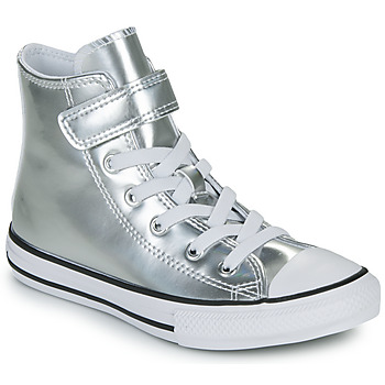 Sapatos Rapariga Sapatilhas de cano-alto Converse CHUCK TAYLOR ALL STAR METALLIC EASY-ON Prata