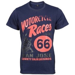 Textil Homem T-Shirt mangas curtas Guns CALI__BLUE Azul