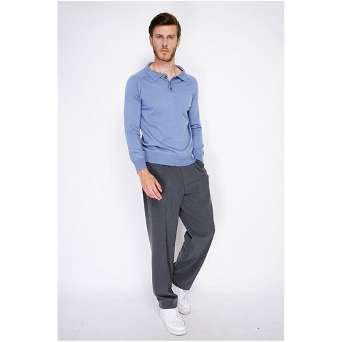 Le Cachemire Français CF-133_BLEU_JEANS Azul