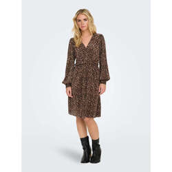 Textil Mulher Vestidos compridos Jacqueline De Yong  Castanho