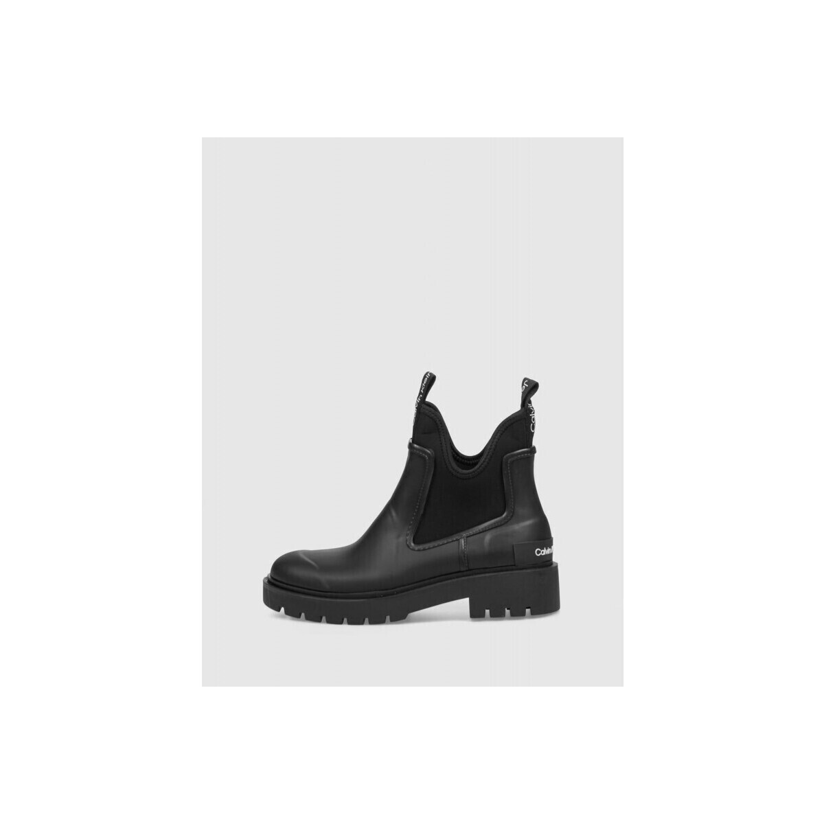 Sapatos Mulher Botins Calvin Klein Jeans BOTÍN  MID RAINBOOT CHELSEA WN NEGRO Preto