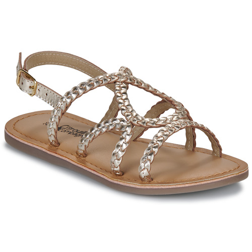 Sapatos Rapariga Sandálias Citrouille et Compagnie TRESSA Ouro