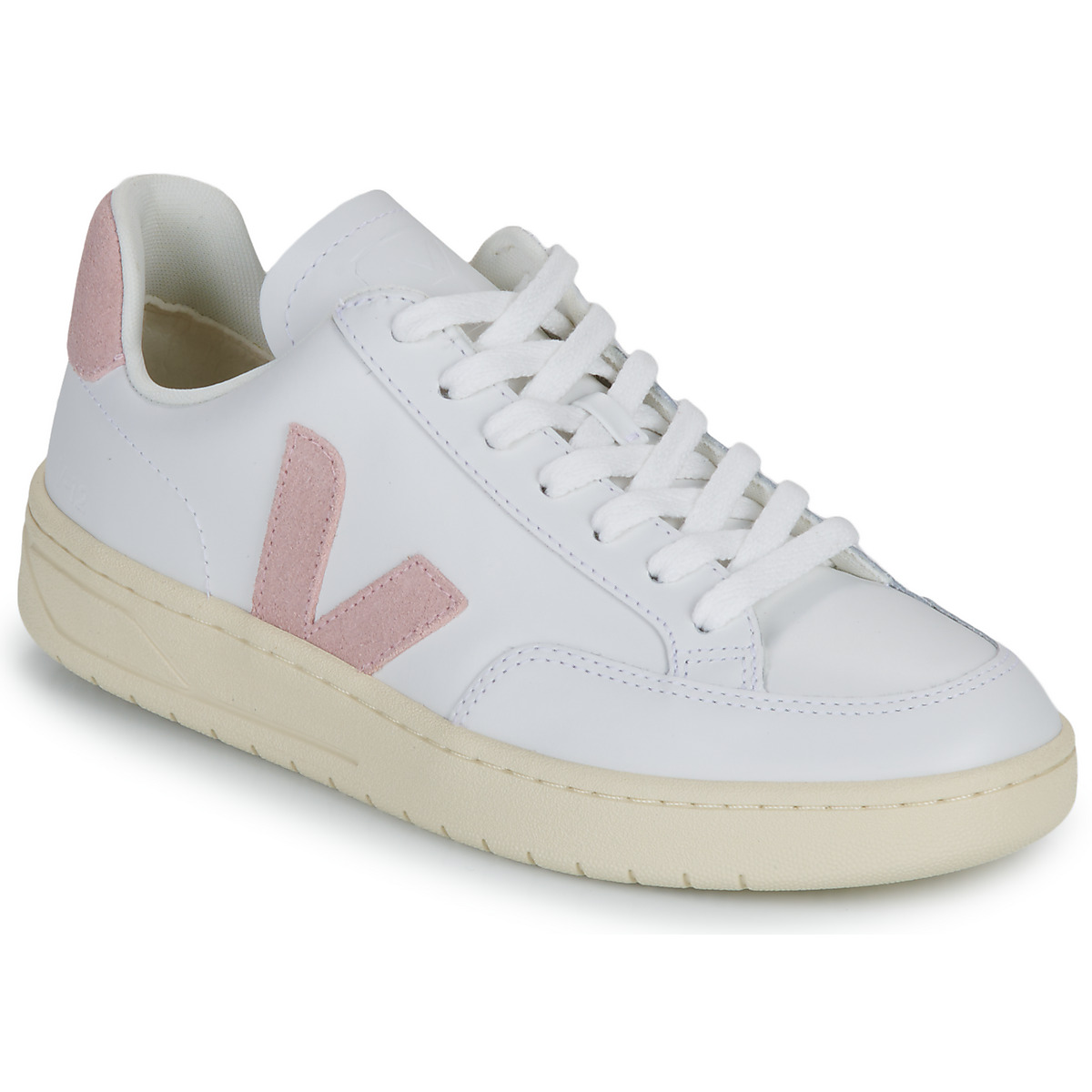 Sapatos Sapatilhas Veja V-12 Branco / Rosa